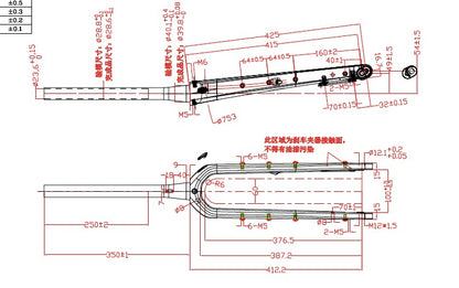 Carbon Suspension Corrected Gravel Fork SC-MGV30 - image 2